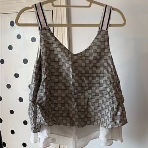 Black & White Sporty Top